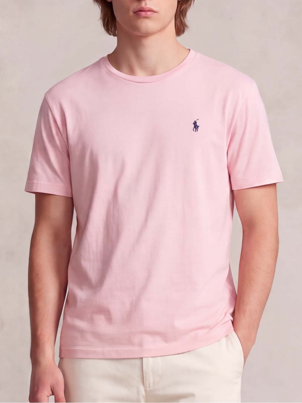 Polo Ralph Lauren Pink Classic Crewneck T-Shirt XL preppy old money nautical